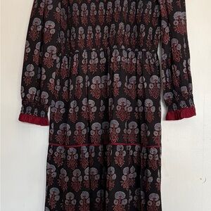 Pink City Prints Tuckernuck Isabel Smocked Cotton Floral Maxi NWT XL